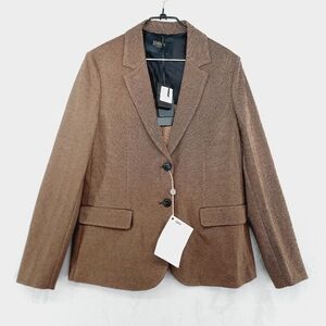 New Seventy Venetia Brown Double Breasted Blazer P2332